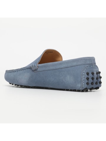 CHARLES & SMITH Leder-Mokassins "Lenny" in Hellblau