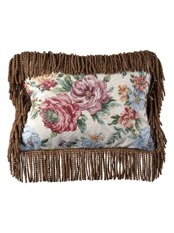 Really Nice Things Kissen "Isabella" in Creme/ Lila - (L)50 x (B)35 cm