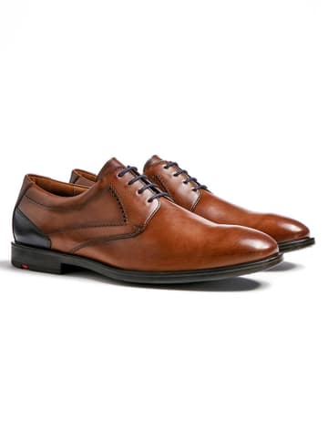 LLOYD Leder-Schnürschuhe "Kalmar" in Hellbraun