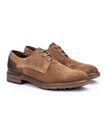 LLOYD Leder-Schnürschuhe "Hadrian" in Hellbraun