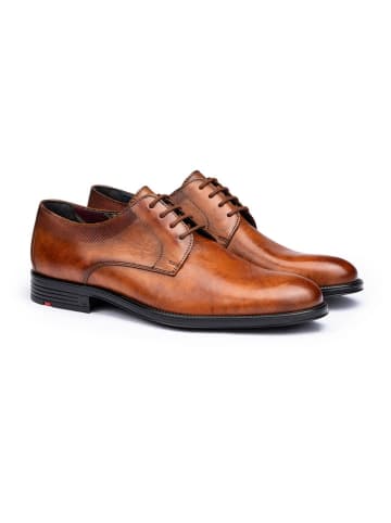 LLOYD Leder-Schnürschuhe "Davenport" in Hellbraun