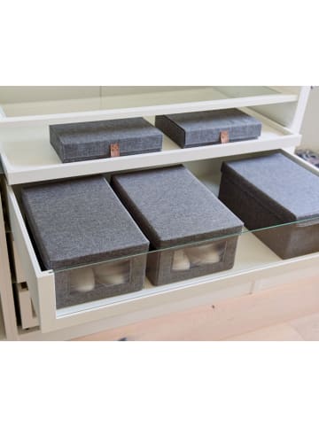 STORE IT 2er-Set: Ordnungsboxen ''Premium'' in Grau - (B)34 x (H)15 x (T)23 cm