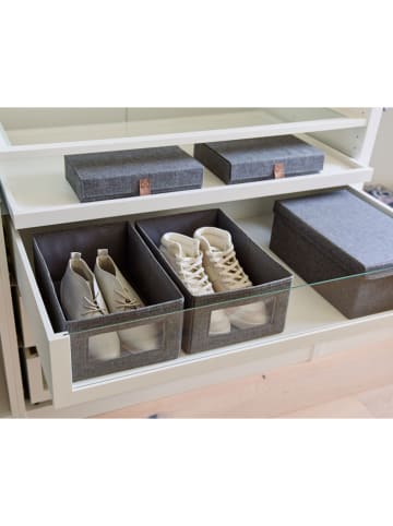 STORE IT 2er-Set: Ordnungsboxen ''Premium'' in Grau - (B)34 x (H)15 x (T)23 cm