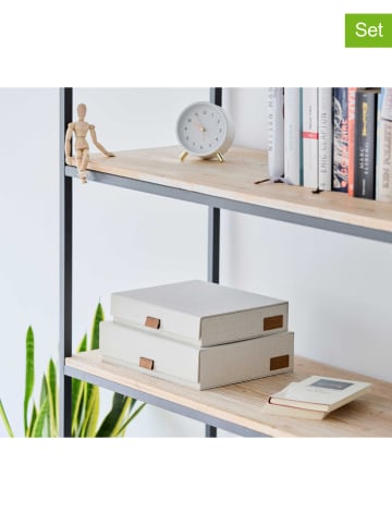 STORE IT 2er-Set: Dokumentenboxen ''Premium'' in Creme