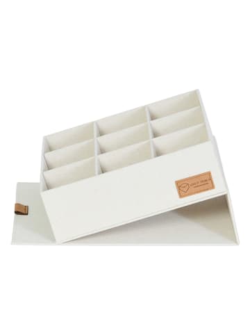 STORE IT Aufbewahrungsbox ''Premium'' in Creme - (B)32 x (H)10,5 x (T)22 cm