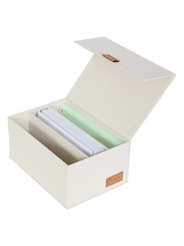 STORE IT Pudełko "Premium" w kolorze kremowym na zdjęcia - 31 x 8 x 25 cm