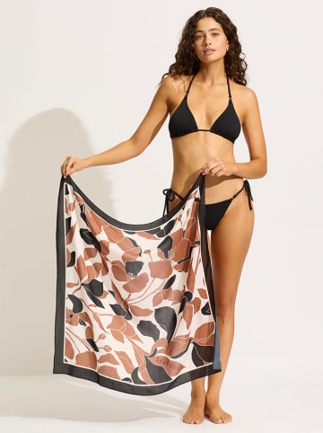 Seafolly Pareo in Hellbraun/ Creme - (L)80 x (B)80 cm