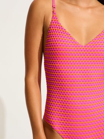 Seafolly Badeanzug in Pink/ Orange