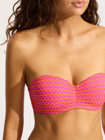 Seafolly Biustonosz bikini w kolorze różowym