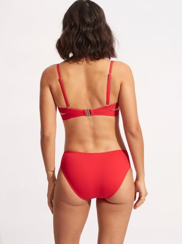 Seafolly Biustonosz bikini w kolorze czerwonym