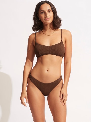 Seafolly Bikini-Oberteil in Braun