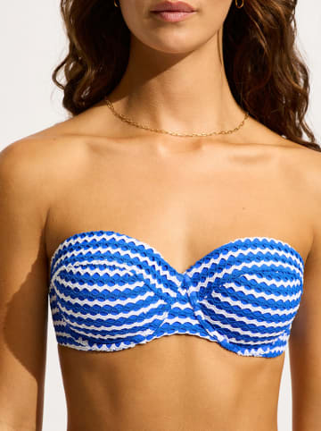 Seafolly Bikini-Oberteil in Blau