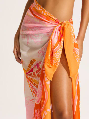 Seafolly Pareo w kolorze pomarańczowym - 170 x 125 cm