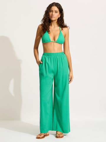 Seafolly Spodnie w kolorze zielonym