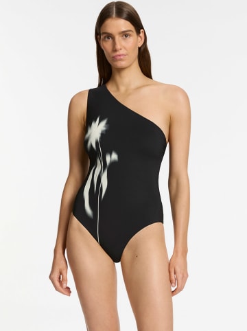 Jets Badeanzug in Schwarz/ Creme