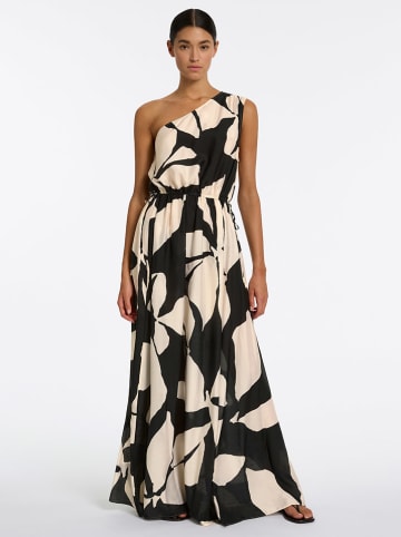 Jets Kleid in Schwarz/ Beige
