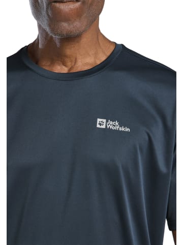 Jack Wolfskin Functioneel shirt "Tech T" donkerblauw