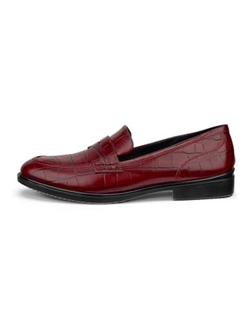 Ecco Leder-Mokassins in Rot