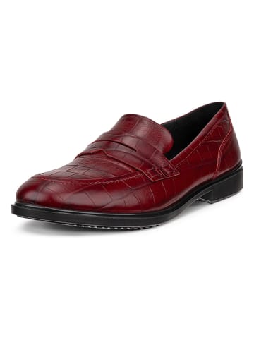 Ecco Leder-Mokassins in Rot