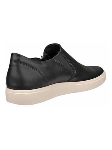 Ecco Leder-Slipper in Schwarz
