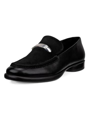 Ecco Leren ballerina's zwart
