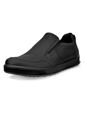 Ecco Leder-Slipper in Schwarz