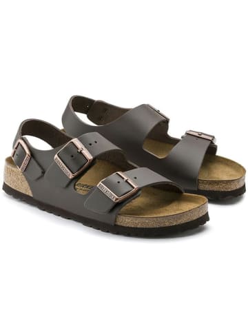 Birkenstock Skórzane sandały "Milano" w kolorze brązowym