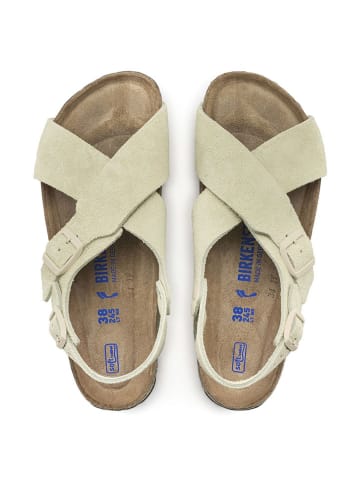 Birkenstock Skórzane sandały "Tulum" w kolorze kremowym