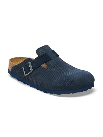 Birkenstock Leder-Clogs "Boston" in Dunkelblau