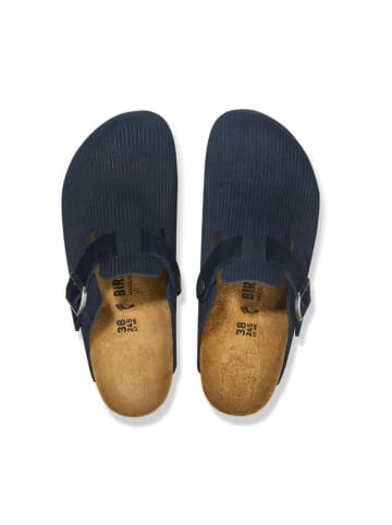 Birkenstock Leder-Clogs "Boston" in Dunkelblau