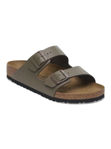 Birkenstock Leder-Pantoletten "Arizona" in Braun