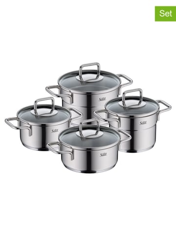 Silit 8-delige roestvrijstalen pannenset "Extra Cook"