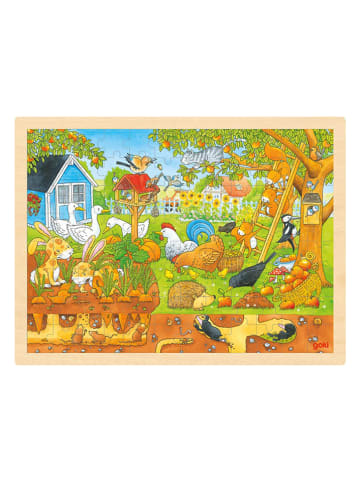 Goki Knopfpuzzle "Unser Garten" - ab 2 Jahren (Überraschungsprodukt)