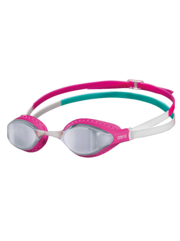Arena Zwembril "Air-speed mirror" wit/roze/groen