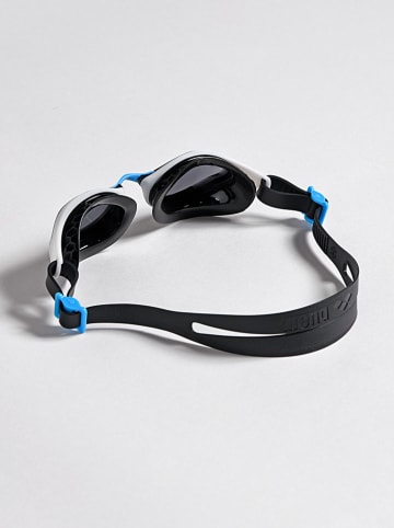 Arena Zwembril "Air-bond swipe" zwart/wit/lichtblauw