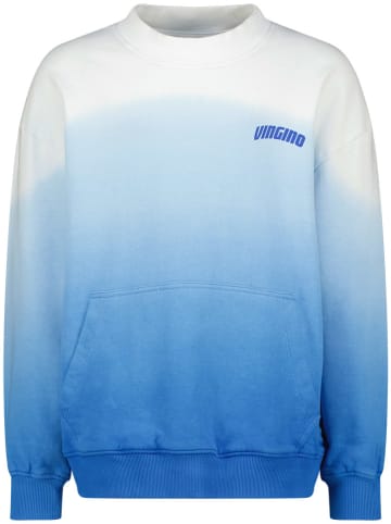 Vingino Sweatshirt in Weiß/ Blau