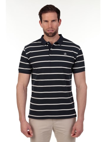 The Time of Bocha 2er-Set: Poloshirts in Dunkelblau/ Creme