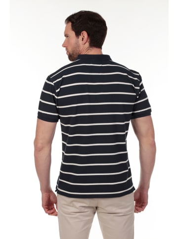 The Time of Bocha 2er-Set: Poloshirts in Dunkelblau/ Creme