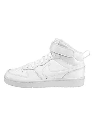 Nike Sportswear Skórzane sneakersy "Court Vision Mid" w kolorze białym
