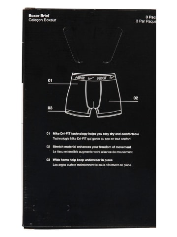 Nike Sportswear 3er-Set: Slips in Schwarz