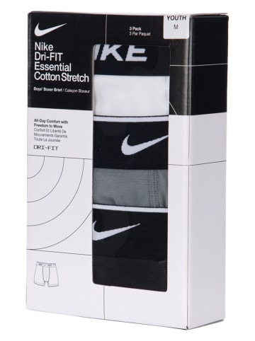 Nike Sportswear Bokserki (3 pary) w kolorze czarnym, białym i szarym
