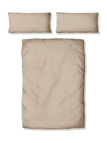 GUIDO MARIA KRETSCHMER Satin-Bettwäsche-Set ''Mila'' in Beige - (L)200 x (B)135 cm