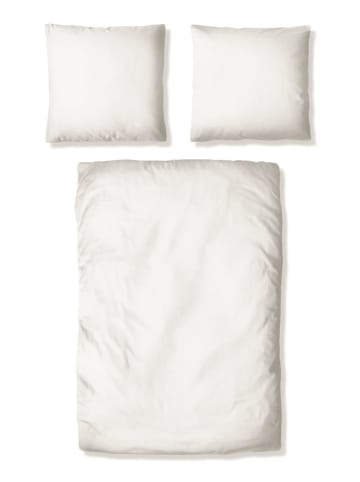 GUIDO MARIA KRETSCHMER Satin-Bettwäsche-Set ''Mila'' in Weiß - (L)220 x (B)155 cm