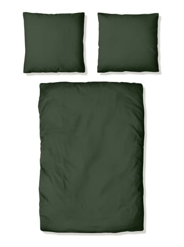 GUIDO MARIA KRETSCHMER Satin-Bettwäsche-Set in Grün - (L)220 x (B)240 cm