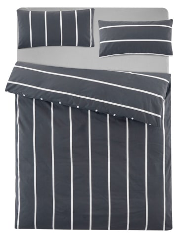 GUIDO MARIA KRETSCHMER Renforcé-Bettwäsche-Set in Anthrazit - (L)200 x (B)135 cm