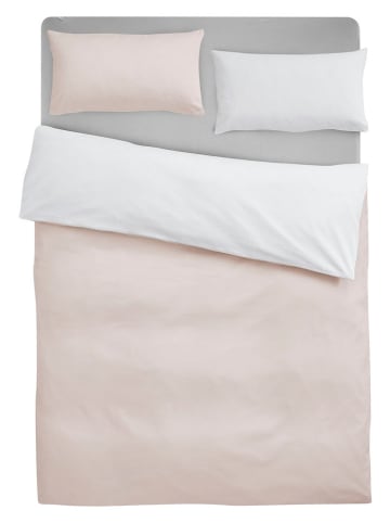 GUIDO MARIA KRETSCHMER Satin-Bettwäsche-Set ''Mila2'' in Weiß/ Beige - (L)200 x (B)135 cm