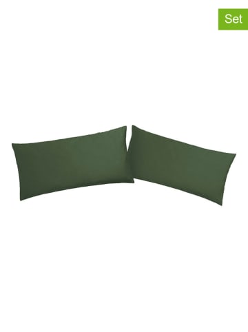 GUIDO MARIA KRETSCHMER 2er-Set: Kissenbezüge ''Mila'' in Grün - (L)40 x (B)40 cm