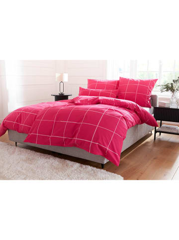 GUIDO MARIA KRETSCHMER Renforcé-Bettwäsche-Set ''Basic'' in Pink - (L)200 x (B)135 cm