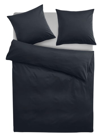 GUIDO MARIA KRETSCHMER Satin-Bettwäsche-Set ''Mila'' in Schwarz - (L)220 x (B)155 cm