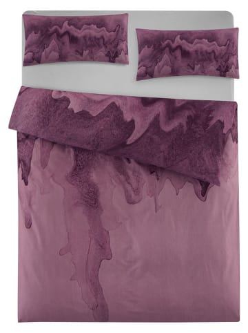 GUIDO MARIA KRETSCHMER Renforcé-Bettwäsche-Set in Lila - (L)200 x (B)135 cm